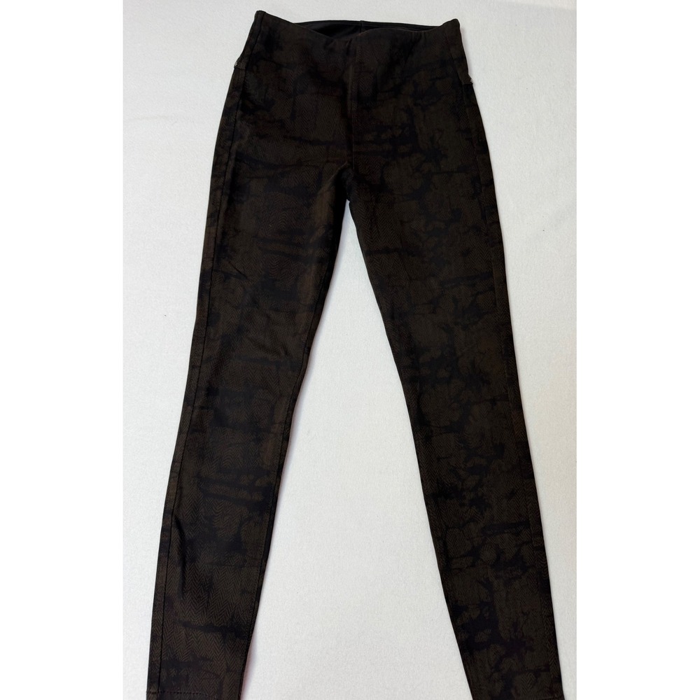 Lysse New York Womens Small Camo Herringbone Leggings Olive Green 10-2581-M9